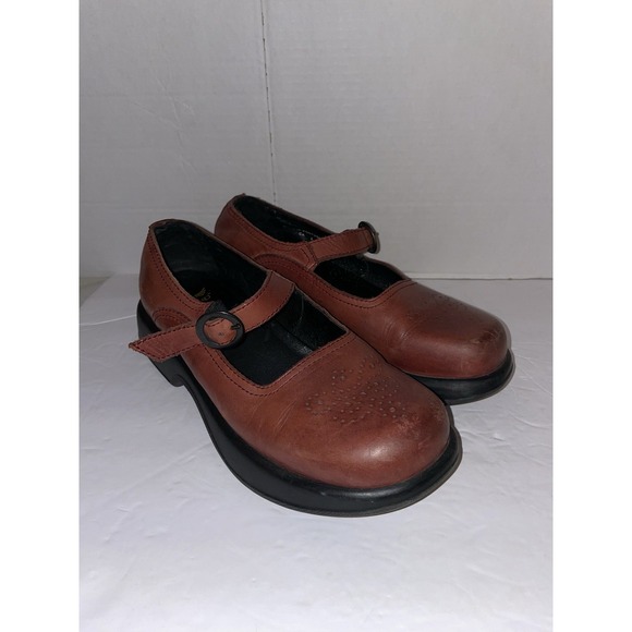 Dansko Shoes - Dansko Women Red Leather Mary Jane Comfort Shoe Size 39